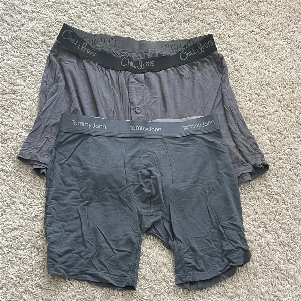 Tommy John Men's Gray Boxer Briefs